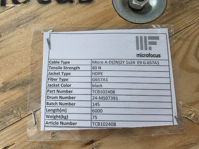 (6x) diverse bobijnen glasvezelkabel microfocus - afbeelding 9 van  9