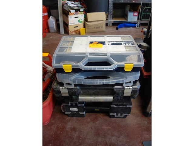 6x diverse sorteerkoffer - afbeelding 1 van  6