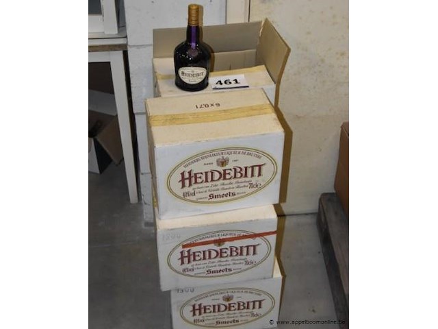6x doos likeur, smeets, heidebitt, 40% vol, 70cl - afbeelding 1 van  3