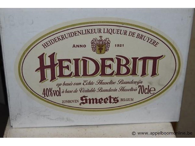 6x doos likeur, smeets, heidebitt, 40% vol, 70cl - afbeelding 3 van  3