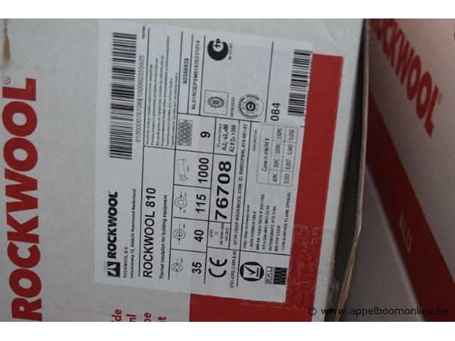 6x doos thermische isolatie, rockwool, 810, 35mm id, 40mm dikte, 1000mm lengte, alu - afbeelding 3 van  5