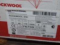 6x doos thermische isolatie, rockwool, 810, 35mm id, 40mm dikte, 1000mm lengte, alu - afbeelding 4 van  5