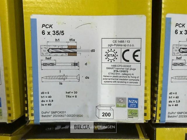 6x dozen slagpluggen 6x35/5 (200 st/doos) - afbeelding 2 van  2
