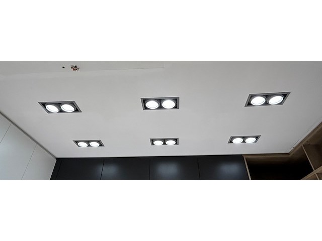 6x dubbelde inbouwspot - afbeelding 1 van  2