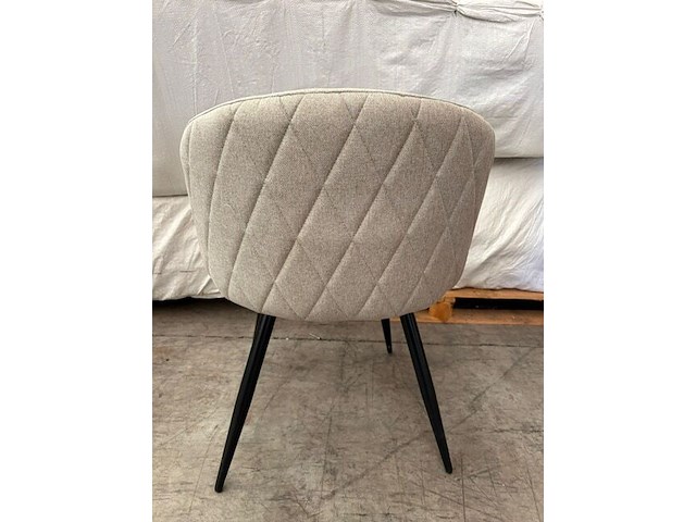 6x eetkamerstoel beige - afbeelding 2 van  3