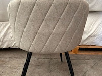 6x eetkamerstoel beige - afbeelding 2 van  3