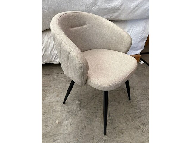 6x eetkamerstoel beige - afbeelding 3 van  3