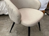 6x eetkamerstoel beige - afbeelding 3 van  3