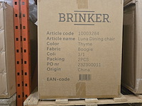 6x eetkamerstoel brink grey fabrics - afbeelding 4 van  4