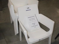 6x evelyn stapelstoel wit - afbeelding 1 van  3