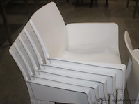 6x evelyn stapelstoel wit - afbeelding 2 van  3