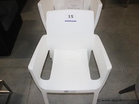 6x evelyn stapelstoel wit - afbeelding 3 van  3