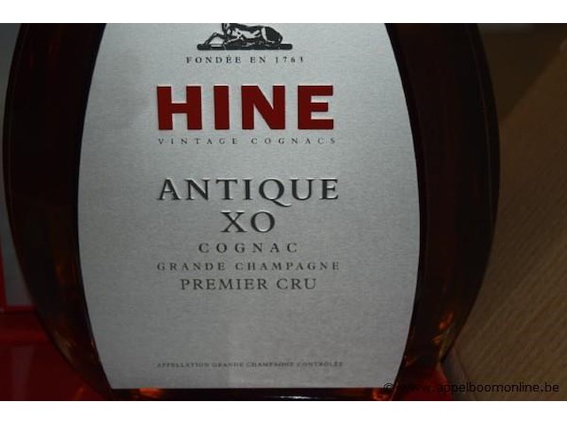 6x fles cognac, hine, antique xo, grande champagne premier cru, 40% vol, 70cl - afbeelding 2 van  3