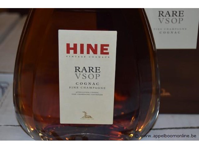 6x fles cognac, hine, rare vsop - afbeelding 2 van  3