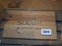 6x fles rode wijn, château de sérame, l'icone, corbières ac, 2005, 75cl - afbeelding 1 van  2