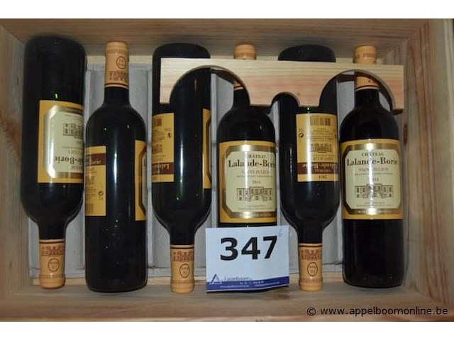 6x fles rode wijn, château lalande de-borie, saint-julien, 2014, 75cl - afbeelding 1 van  3