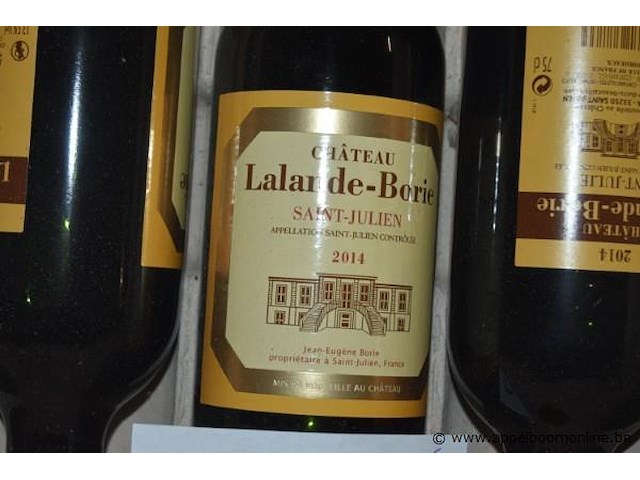 6x fles rode wijn, château lalande de-borie, saint-julien, 2014, 75cl - afbeelding 2 van  3