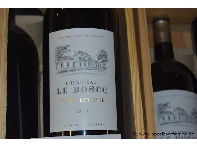 6x fles rode wijn, chateau le boscq, saint-estèphe, 2005, 1,5l - afbeelding 2 van  4