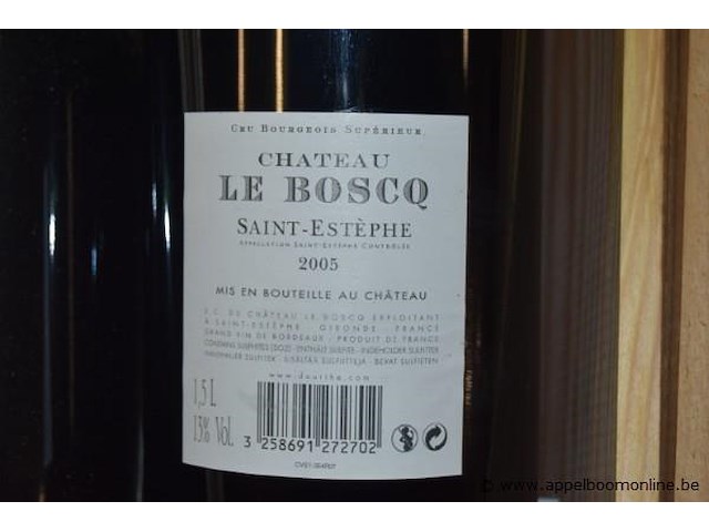 6x fles rode wijn, chateau le boscq, saint-estèphe, 2005, 1,5l - afbeelding 4 van  4
