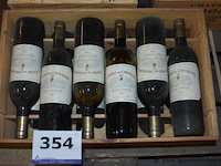 6x fles rode wijn, l'esprit de chevalier, pessac-léognan, 1998 - afbeelding 1 van  2
