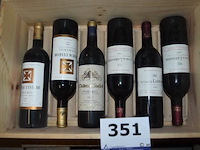 6x fles rode wijn, w.o. 2x château l'évêché pomerol 2008, 1x château guillot pomerol 1997, 3x le cadet de larmande saint-émilion grand cru 1997, 75cl - afbeelding 1 van  4