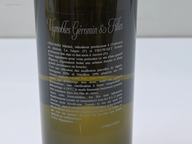 (6x) fles(sen) chateau la jalgue 75 - afbeelding 4 van  4