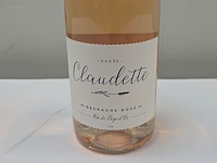 (6x) fles(sen) claudette cuvee grenache rose 75 - afbeelding 2 van  6