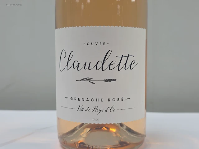 (6x) fles(sen) claudette cuvee grenache rose 75 - afbeelding 3 van  6