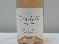 (6x) fles(sen) claudette cuvee grenache rose 75 - afbeelding 3 van  6