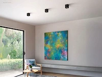 (6x) gu10 opbouwspot armatuur rechthoekig zwart... - afbeelding 1 van  3