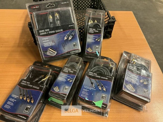6x high end audio kabels - afbeelding 1 van  6