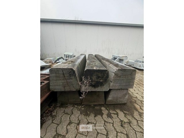 6x houten balken - afbeelding 1 van  1