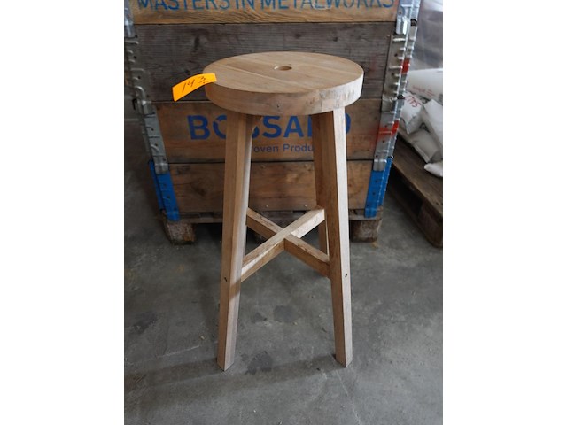 6x houten barkruk - afbeelding 2 van  3
