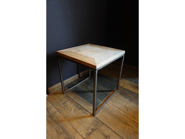 6x houten bijzettafel - afbeelding 4 van  4