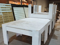 6x houten tafel - afbeelding 1 van  3