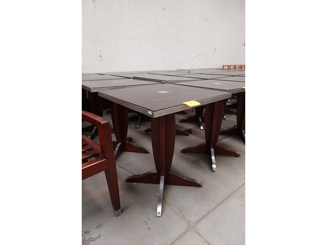 6x houten terrastafel - afbeelding 2 van  5