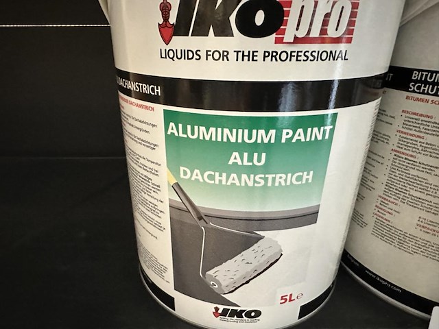 6x iko pro alu paint / bitumen paint / fundament - afbeelding 2 van  7