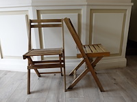 6x inklapbare houten terrastafel + 20x inklapbare terrasstoel perfect homeshop - afbeelding 3 van  3