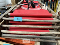 6x inklapbare strandstoelen lillet - afbeelding 1 van  2
