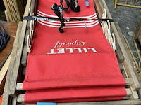 6x inklapbare strandstoelen lillet - afbeelding 2 van  2