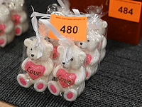 6x kaarsen beertje - afbeelding 1 van  1