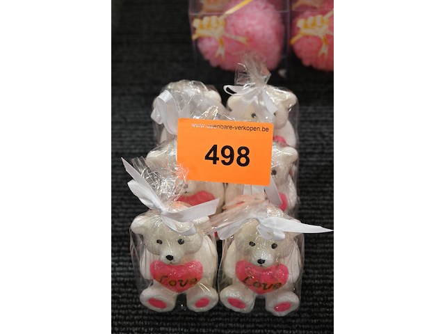 6x kaarsen beertje - afbeelding 1 van  1