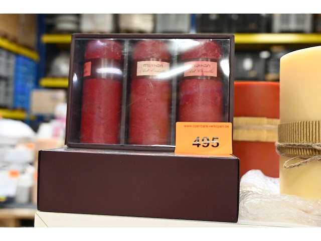 6x kaarsen rood - afbeelding 1 van  1