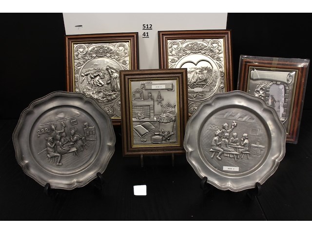 6x kaders,sierschalen op voet enz,, - afbeelding 1 van  1