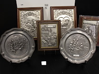 6x kaders,sierschalen op voet enz,, - afbeelding 1 van  1