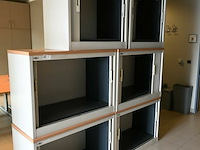 6x kleine kantoorkasten - afbeelding 1 van  2