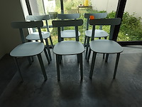 6x kunststof stoel vitra. - afbeelding 1 van  3
