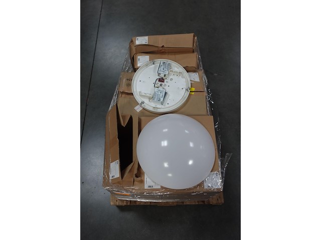 6x lamp + 6x opaal lampenkap - afbeelding 1 van  7