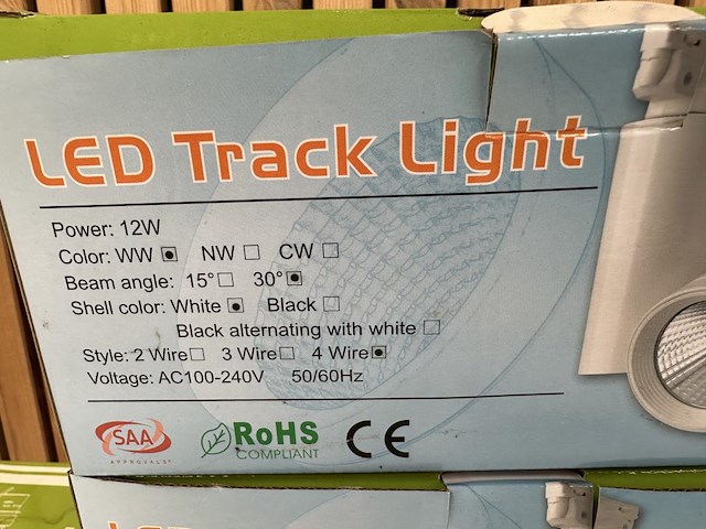 6x led track light white - afbeelding 4 van  5