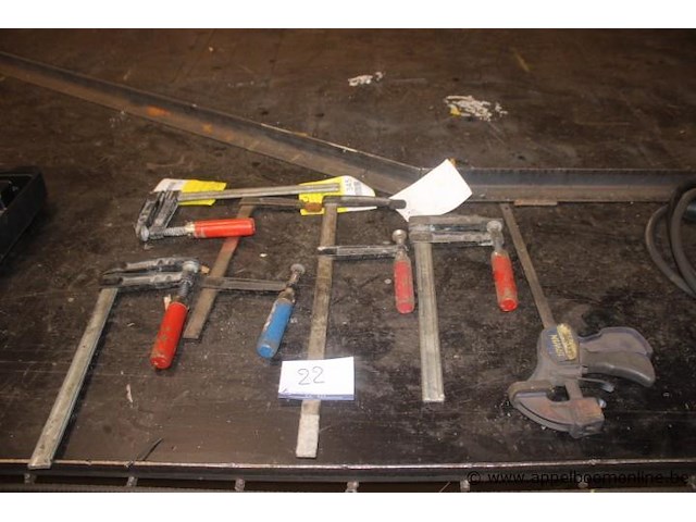 6x lijmklemmen, waaronder 1 irwin lijmtang - afbeelding 1 van  1
